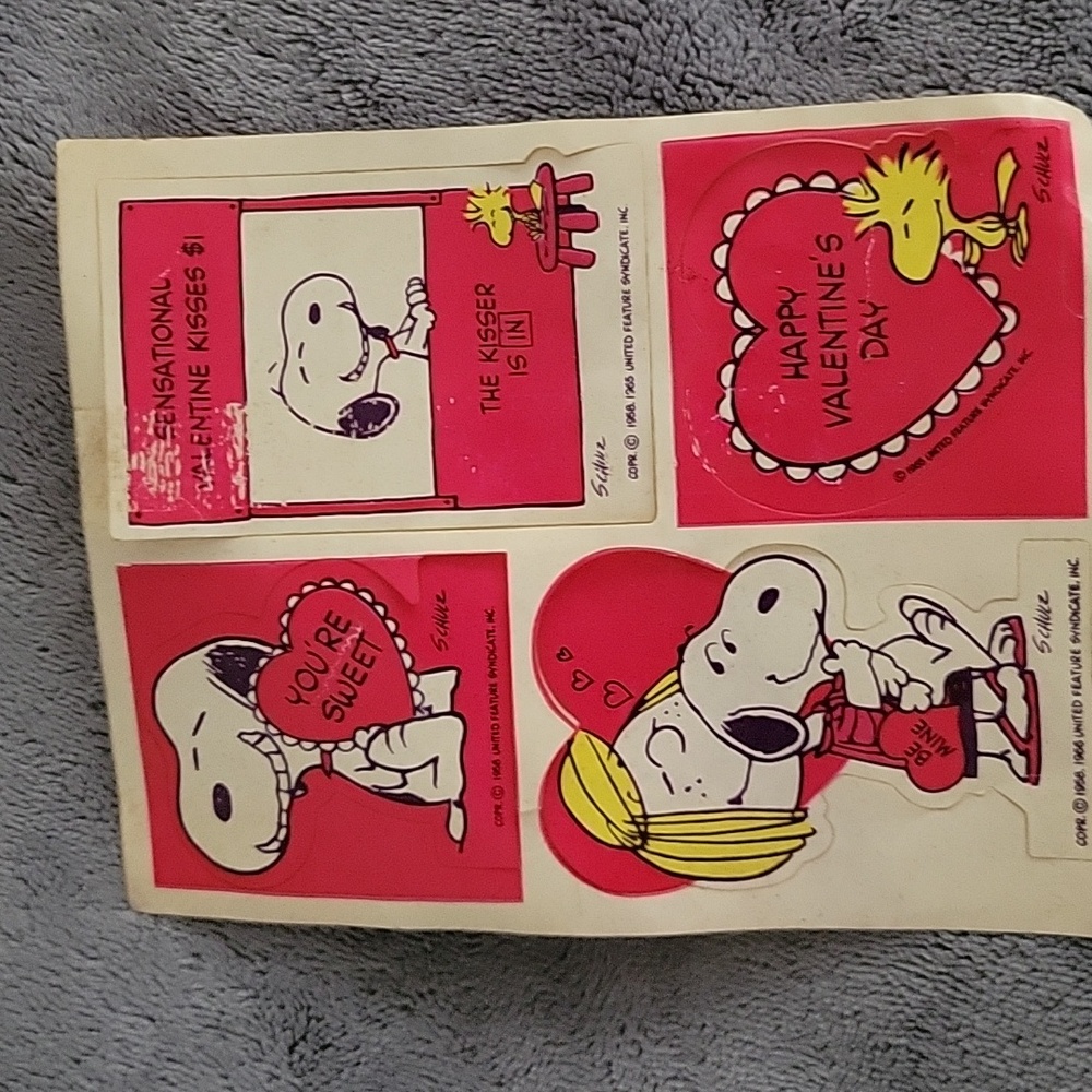 Vintage Snoopy stickers 1965,1966
